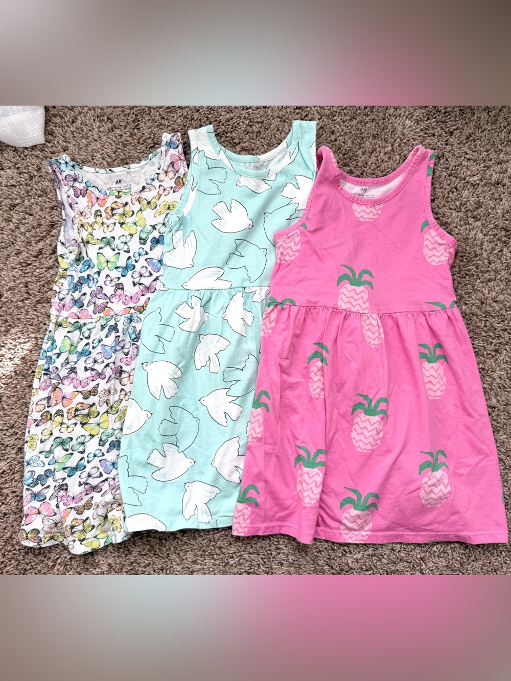 Bundle of 3 H&M Girls Dresses Size 5T/6